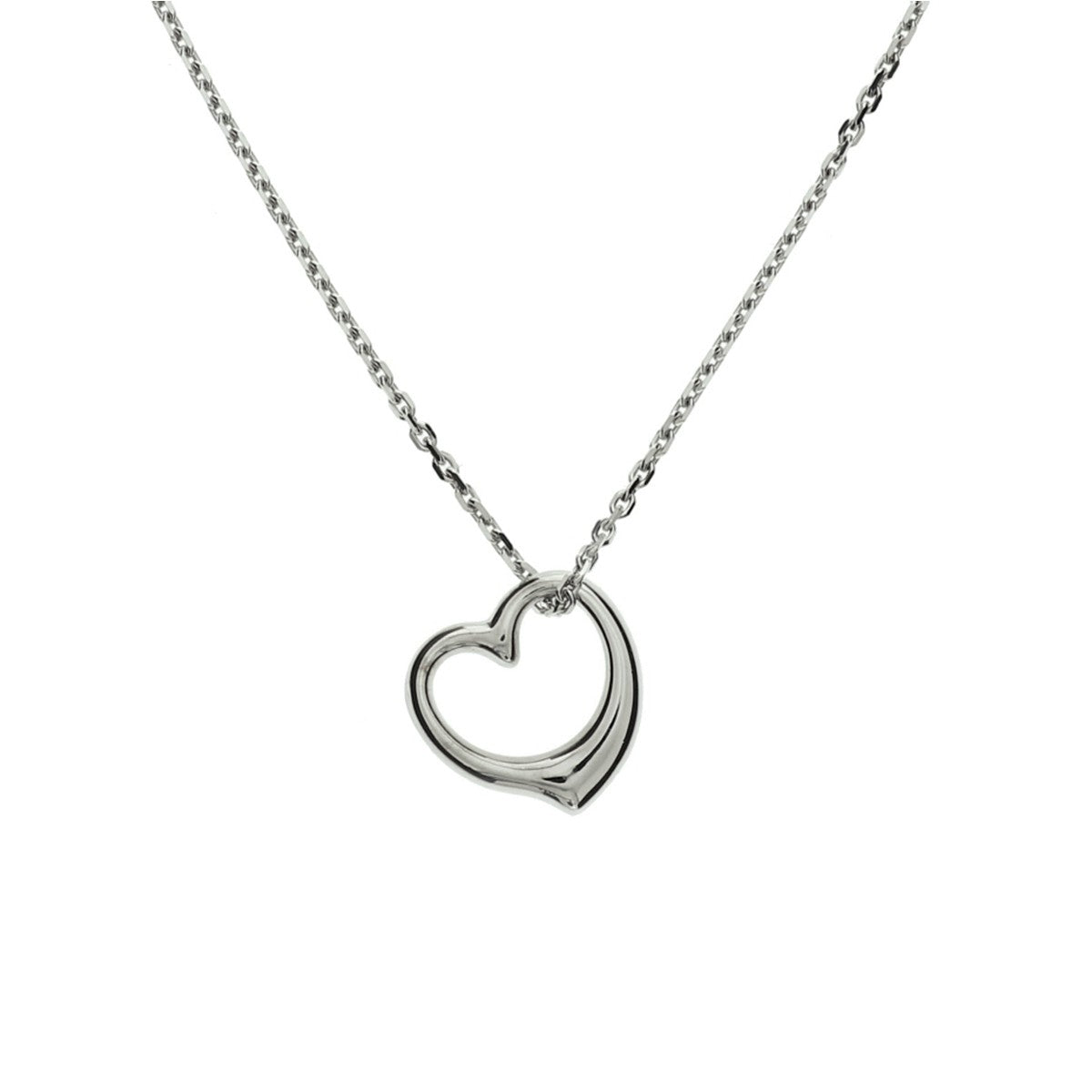 zilver gerhodineerd collier hart 1,3 mm 41 + 4 cm 1322788 - PansiteNederland.nl