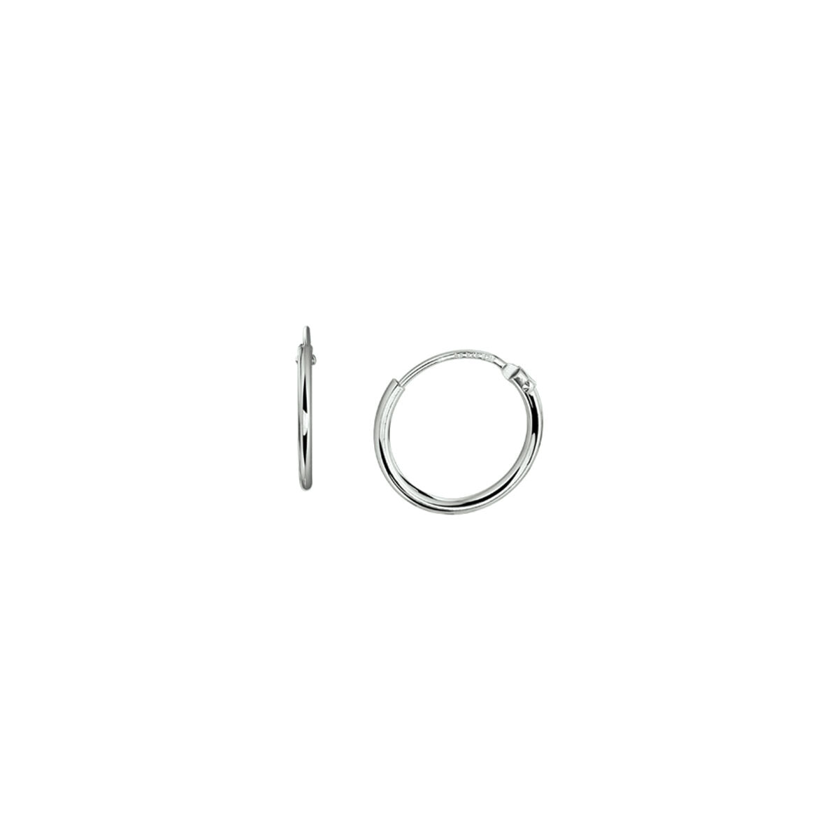 Zilveren Oorringen ronde buis - PSN1322804