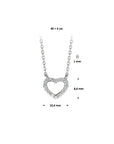 Fantasy Collection Collier hart zirkonia 1,0 mm 40 + 4 cm - PSN1322370