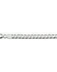 Zilver Gerhodineerd Graveerarmband gourmet 20 cm plaat 6 mm - PSN1322833