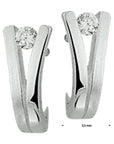 Zilveren Oorknoppen zirkonia poli-mat - PSN1323052