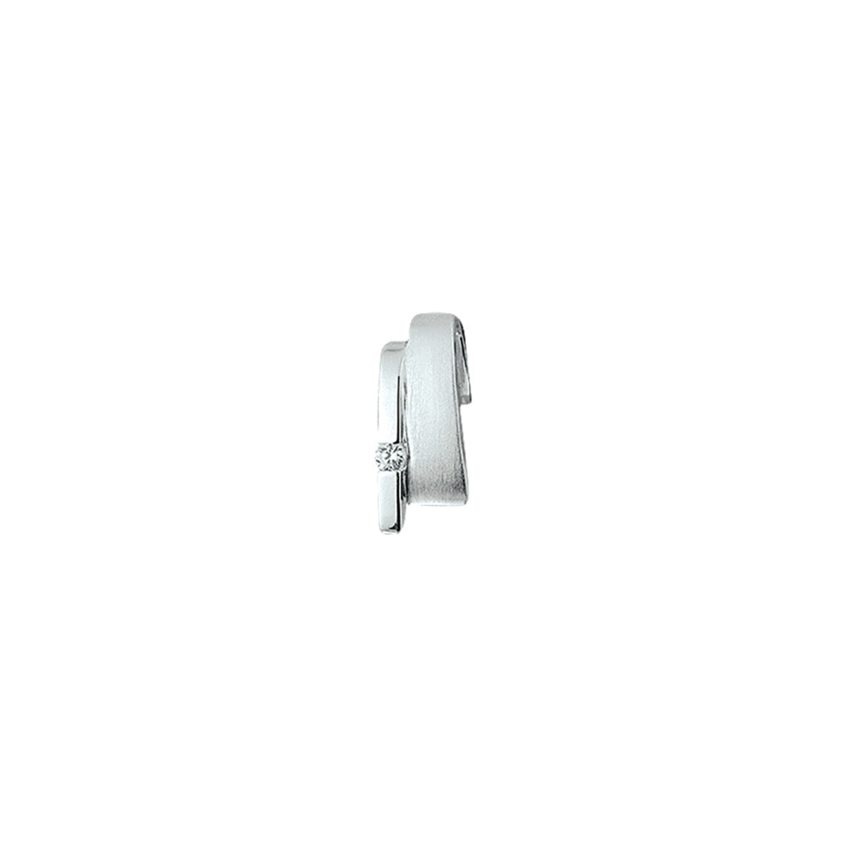 Zilveren Hanger zirkonia poli-mat - PSN1323058