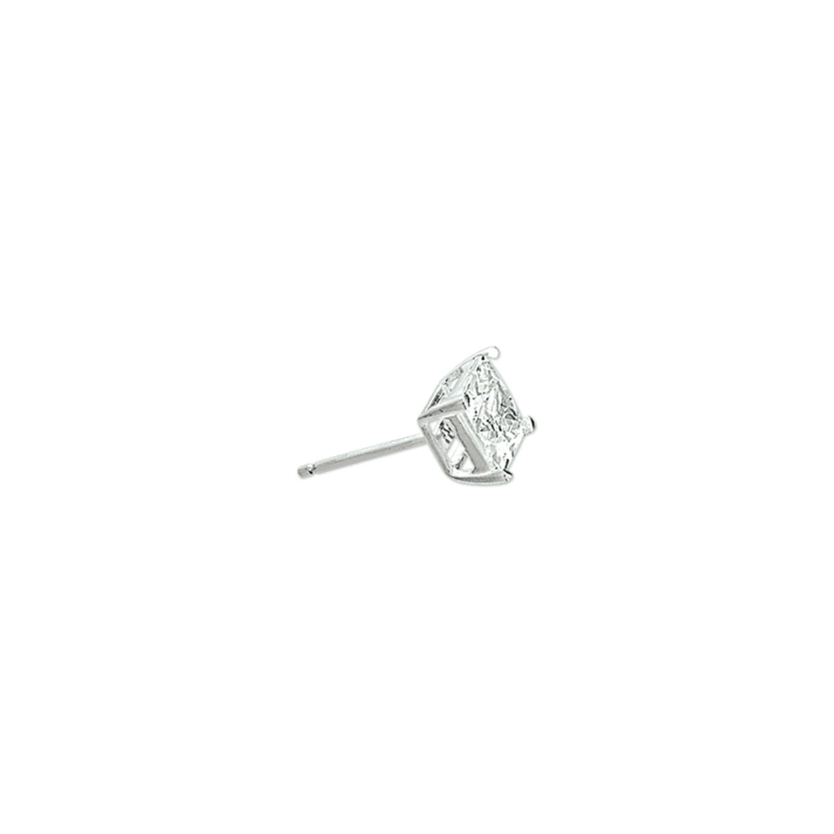 Zilveren Oorknoppen Gerhodineerd zirkonia 5mm  - PSN1323067
