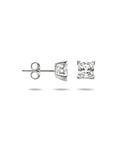 Zilveren Oorknoppen Gerhodineerd zirkonia 5mm  - PSN1323067