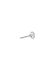 Zilveren Gerhodineerde  Oorknoppen zirkonia 3mm - PSN1323070