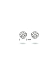 Zilveren Gerhodineerde  Oorknoppen zirkonia 3mm - PSN1323070