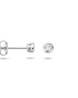 Zilveren Oorknoppen zirkonia - PSN1323080