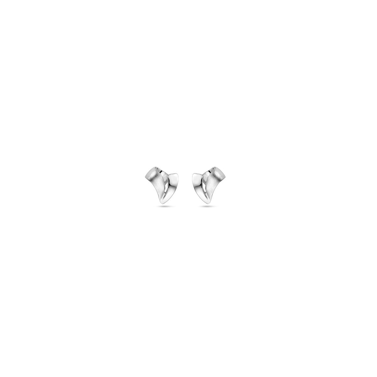 Zilver Gerhodineerd Oorknoppen Poli/Mat 1323117 - PansiteNederland.nl