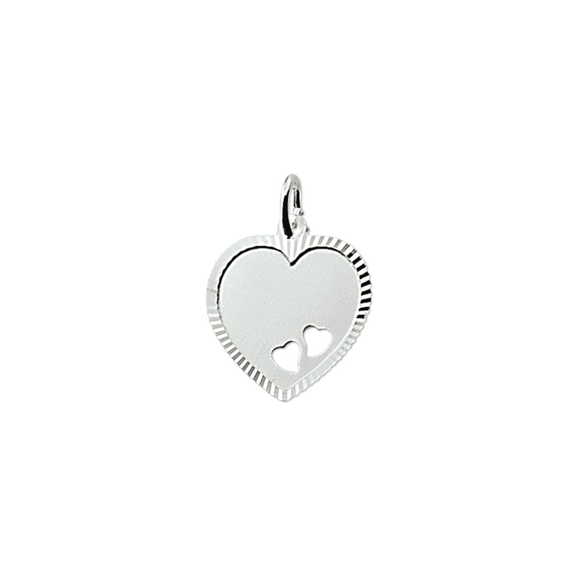 zilver gerhodineerd graveerhartje gediamanteerd 1323247 - PansiteNederland.nl