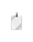 Zilver Gerhodineerd Graveerhanger gediamanteerd - 1323257 - PansiteNederland.nl