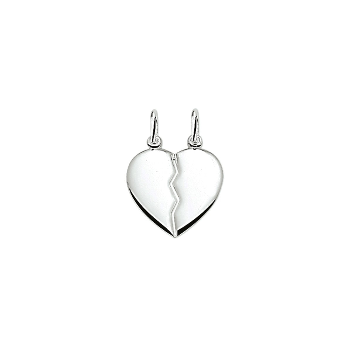 Zilver gerhodineerd Breekhartje - PSN1323375