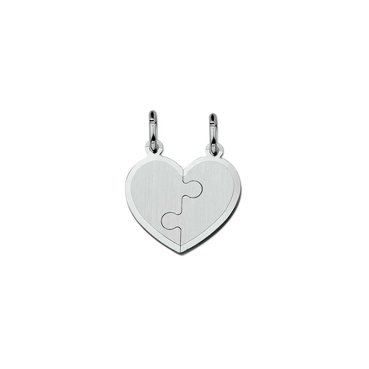 zilver gerhodineerd breekhartje puzzel mat 1323380 - PansiteNederland.nl