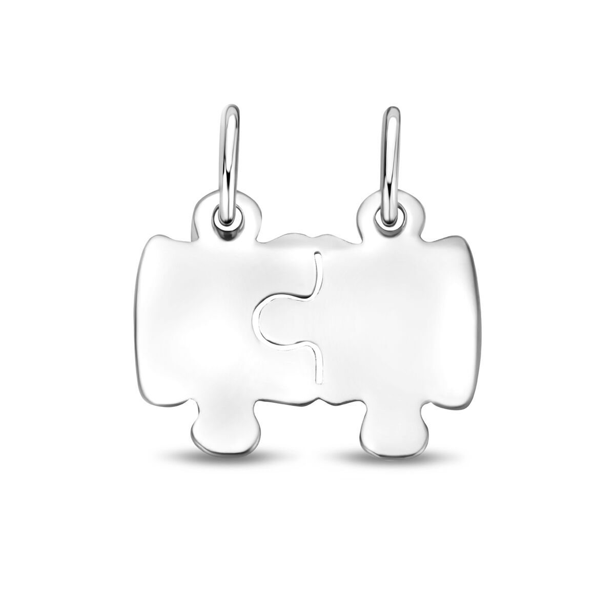 Hanger breekplaatje puzzel 16 mm zilver