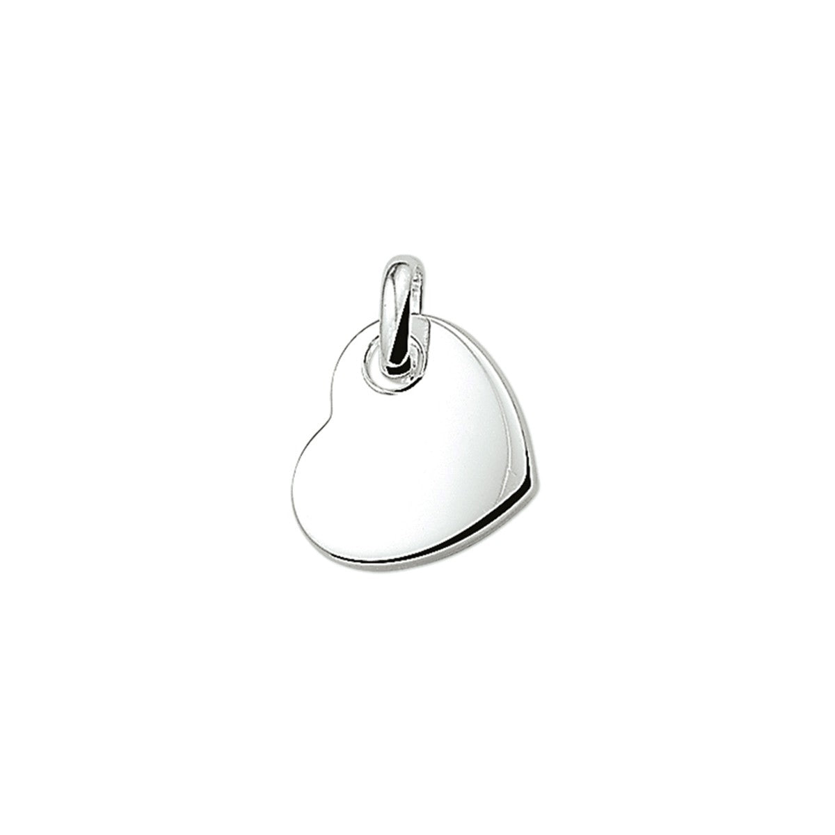 Zilver Gerhodineerd  Hanger hart - 1323405