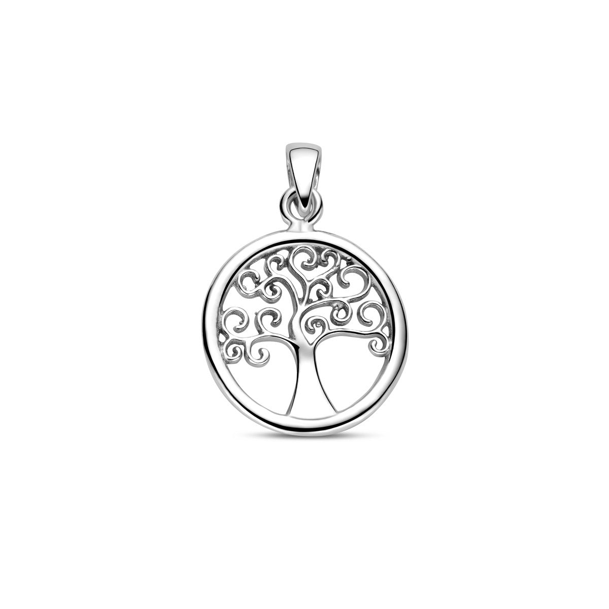 zilver gerhodineerd hanger levensboom 1323652 - PansiteNederland.nl