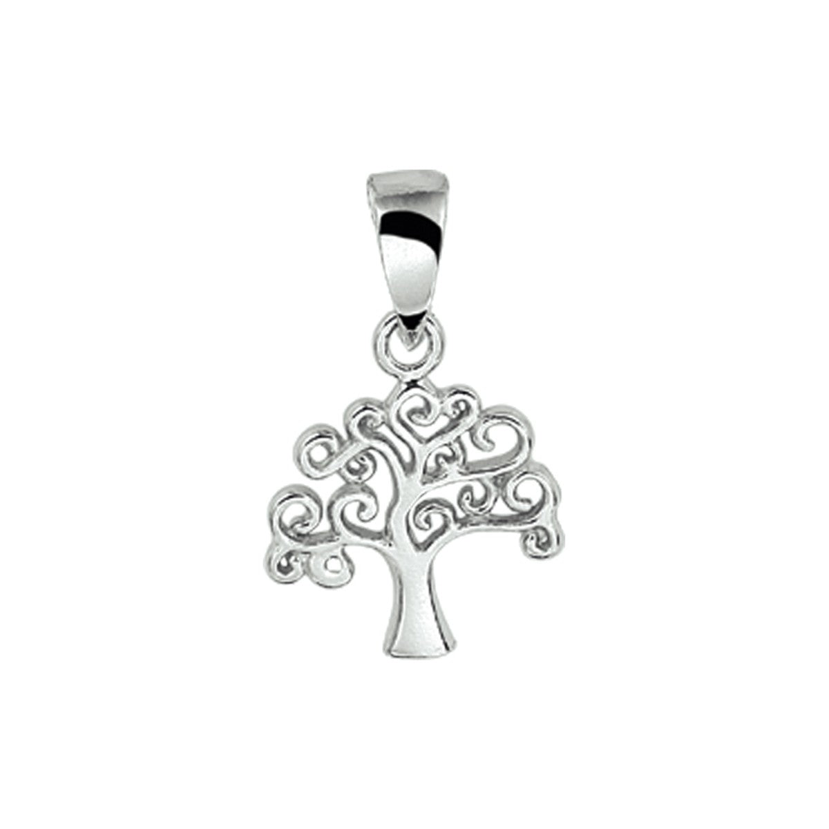 zilver gerhodineerd hanger levensboom 1323654 - PansiteNederland.nl