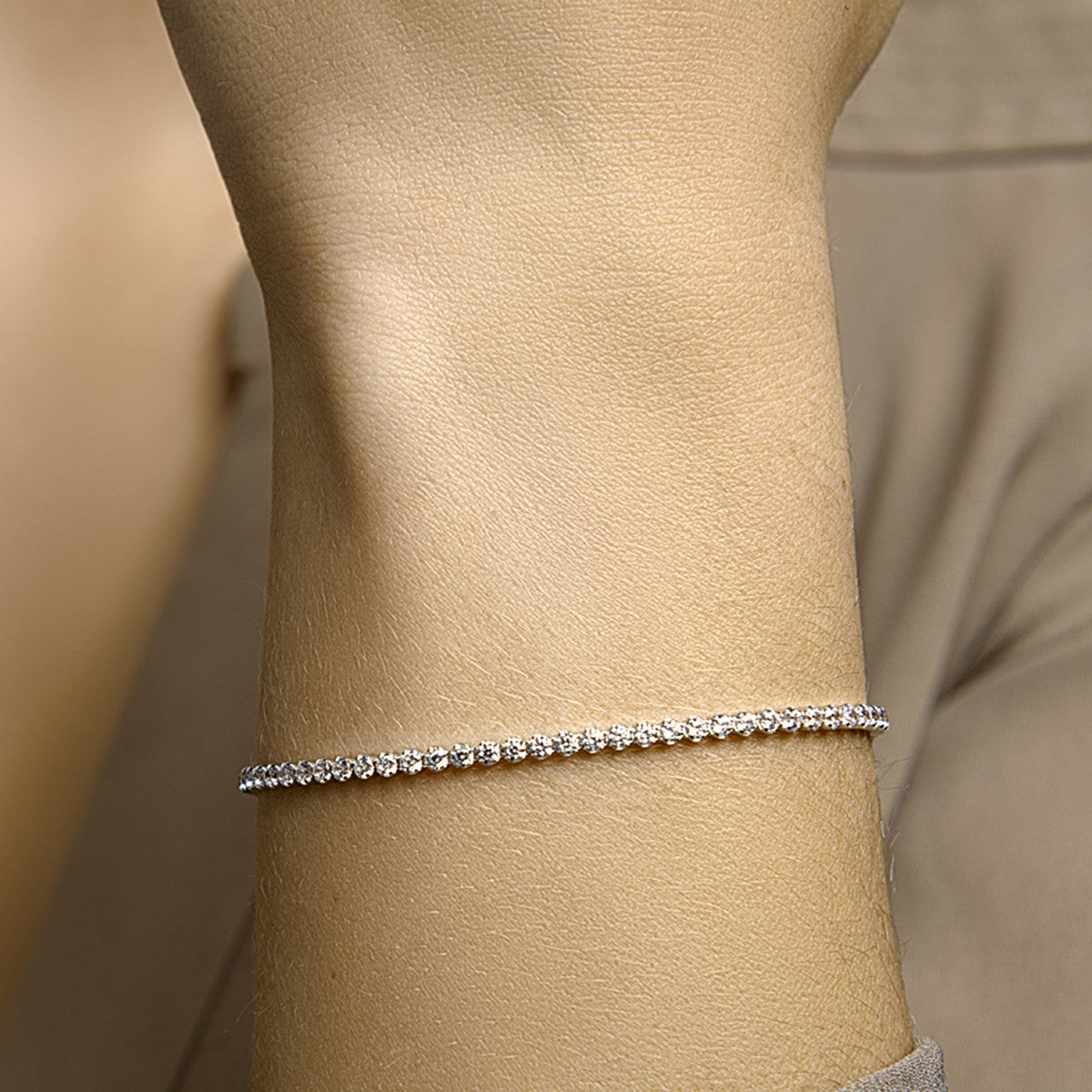 Zilver Gerhodineerd Tennisarmband Zirkonia 2,5 mm 1332642