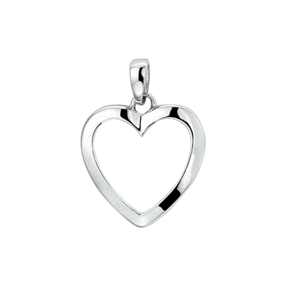 zilver gerhodineerd hanger hart 1323763 - PansiteNederland.nl