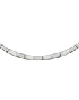 zilver gerhodineerd collier poli/mat 4,5 mm 45 cm 1323882