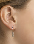 Zilver Gerhodineerd Oorhangers Veer 1323926 - PansiteNederland.nl