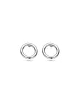 Zilver Gerhodineerd Oorknoppen Cirkel 1324014 - PansiteNederland.nl