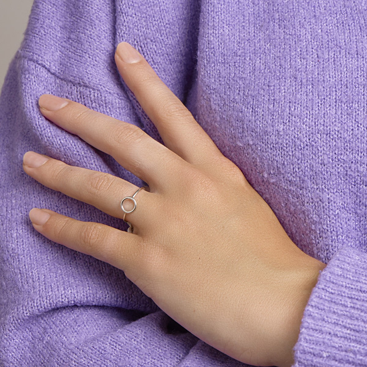 Gerhodineerd Zilver Ring Cirkel 1324018 - PansiteNederland.nl
