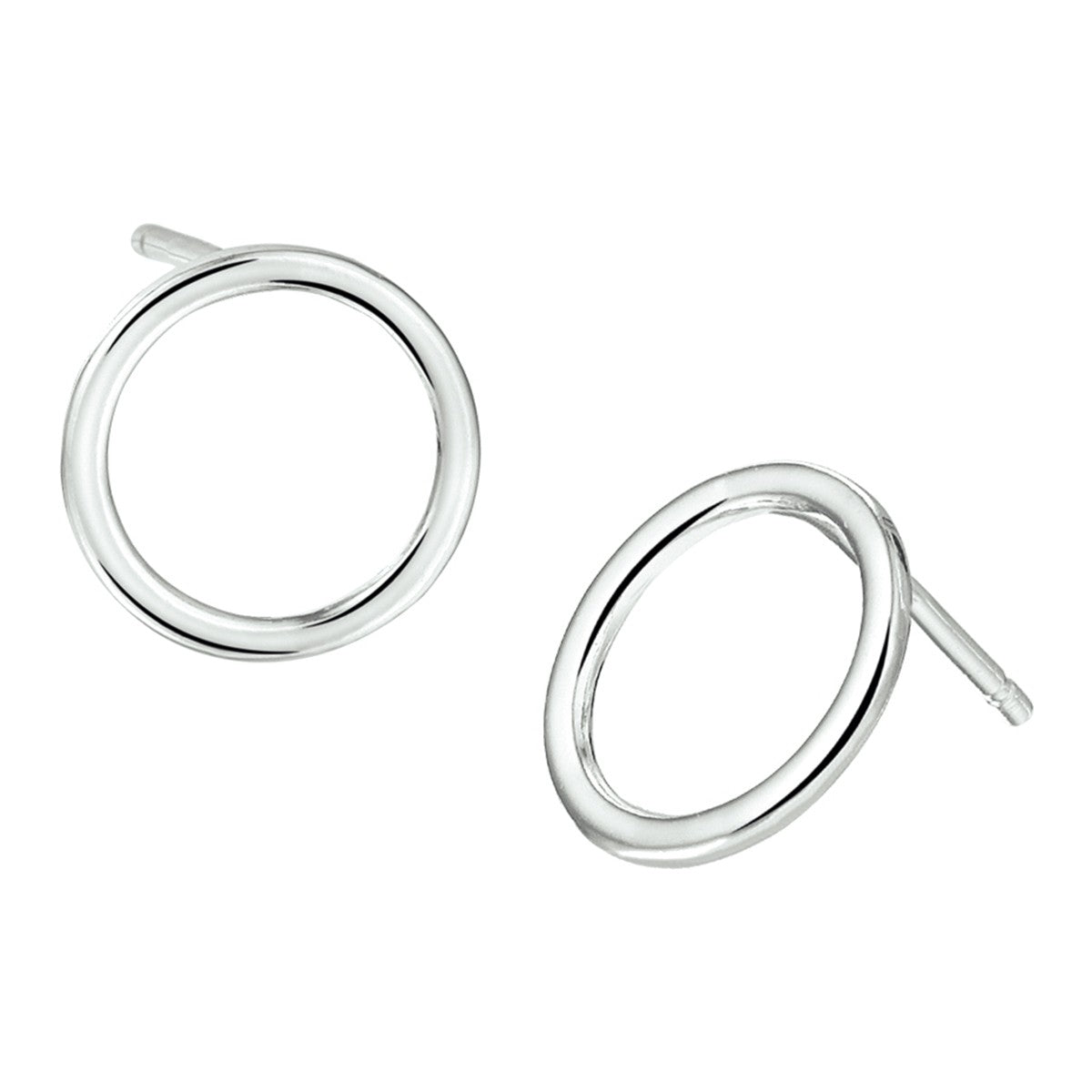 Zilver Gerhodineerd Oorknoppen Rondje 1324178 - PansiteNederland.nl
