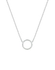 zilver gerhodineerd collier rondje 41 + 5 cm 1324186