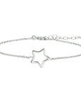 Zilver Gerhodineerd Armband Ster 16 + 3 Cm 1324189 - PansiteNederland.nl