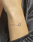 Zilver Gerhodineerd Armband Ster 16 + 3 Cm 1324189 - PansiteNederland.nl