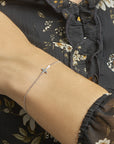 Zilver Gerhodineerd Armband Kruis 17 + 3 Cm 1324418 - PansiteNederland.nl
