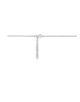 zilver gerhodineerd collier klaver 41 + 4 cm 1324421