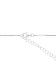 zilver gerhodineerd collier bolletje 40 + 5 cm 1324437