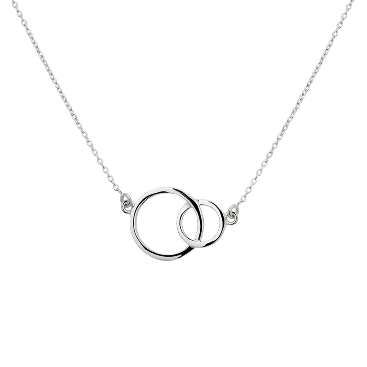 zilver gerhodineerd collier rondjes 41 + 4 cm 1324554 - PansiteNederland.nl