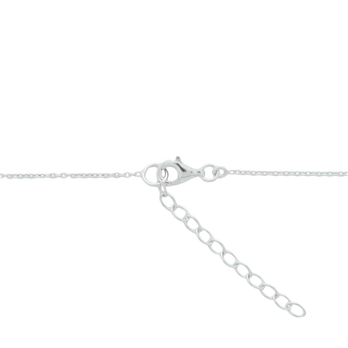 zilver gerhodineerd collier rondjes 41 + 4 cm 1324554 - PansiteNederland.nl