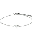 Zilver Gerhodineerd Armband Zirkonia 16,5 + 2,5 Cm 1324563