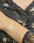 Zilver Gerhodineerd Armband Zirkonia 16,5 + 2,5 Cm 1324563