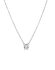 zilver gerhodineerd collier zirkonia 1,2 mm 41 + 4 cm 1324565