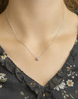 zilver gerhodineerd collier zirkonia 1,2 mm 41 + 4 cm 1324565