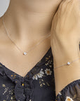 zilver gerhodineerd collier zirkonia 1,2 mm 41 + 4 cm 1324565