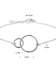 Zilver Gerhodineerd Armband Rondjes 1,3 Mm 16 + 2,5 Cm 1324642 - PansiteNederland.nl