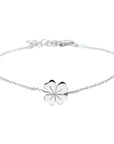 Zilver Gerhodineerd Armband Klaver 1,0 Mm 17 + 3 Cm 1324647 - PansiteNederland.nl
