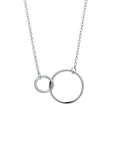 zilver gerhodineerd collier rondjes 1,2 mm 41 + 4 cm 1324655