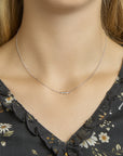 zilver gerhodineerd collier balkje 1,2 mm 41 + 4 cm 1324657