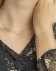 zilver gerhodineerd collier balkje 1,2 mm 41 + 4 cm 1324657