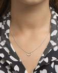 zilver gerhodineerd collier hart 1,5 mm 41 + 5 cm 1324660
