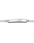 Zilver Gerhodineerd Graveerarmband gourmet 6 mm 18 cm - PSN1324676