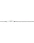 Zilver Gerhodineerd Graveerarmband gourmet 6 mm 18 cm - PSN1324676
