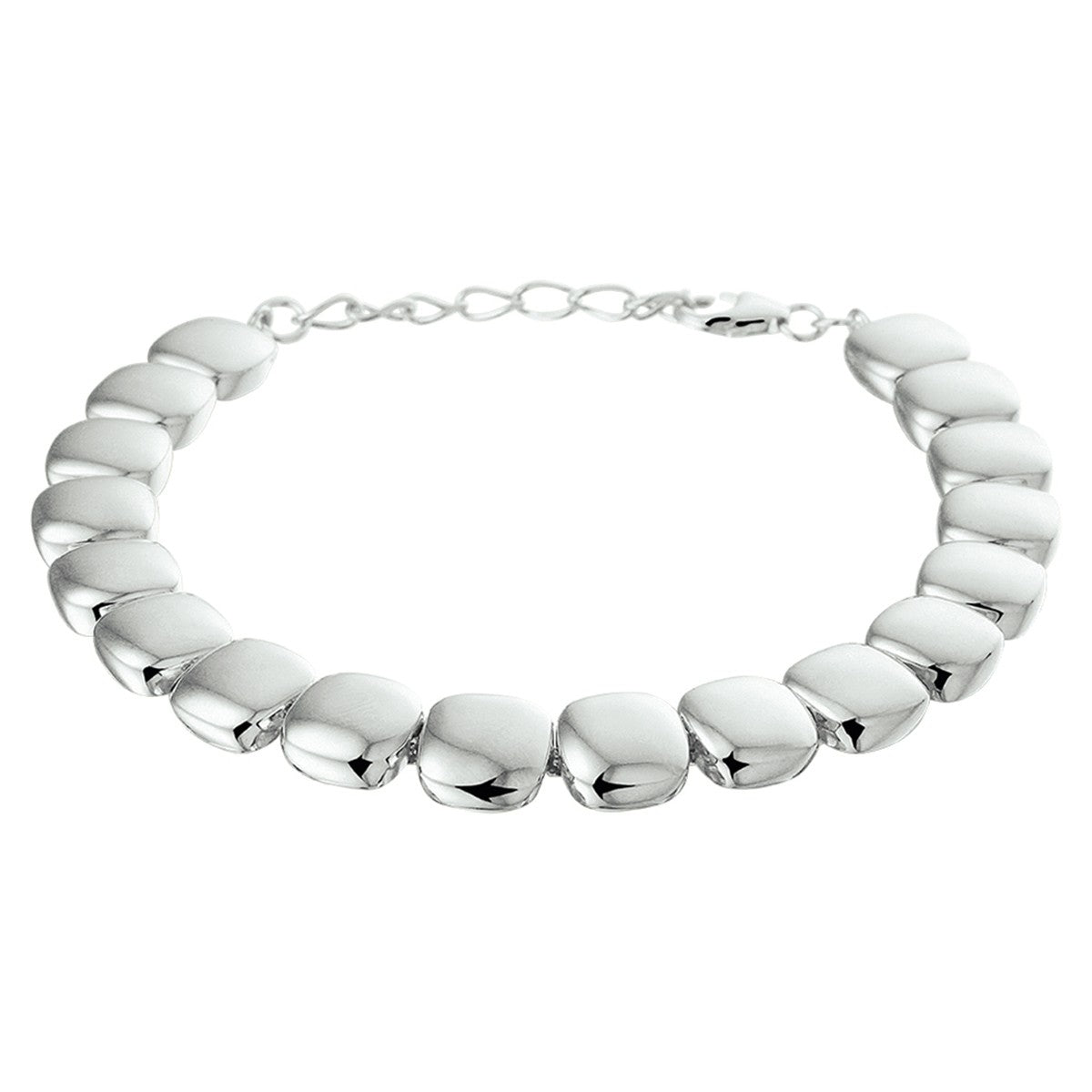 Zilver Gerhodineerd Armband 17,5 + 3 Cm 1324732