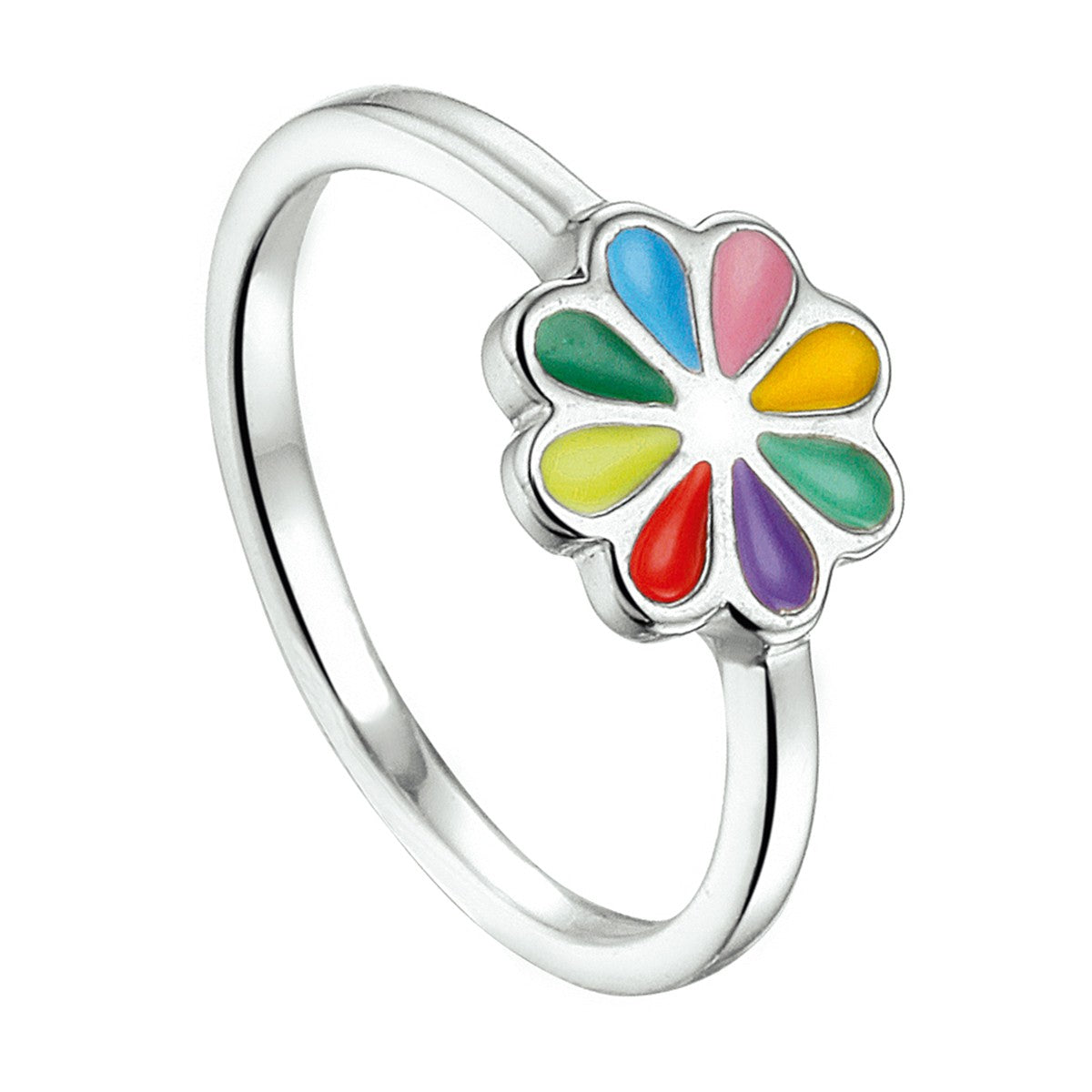 Gerhodineerd Zilver Ring Bloem 1324770 - PansiteNederland.nl